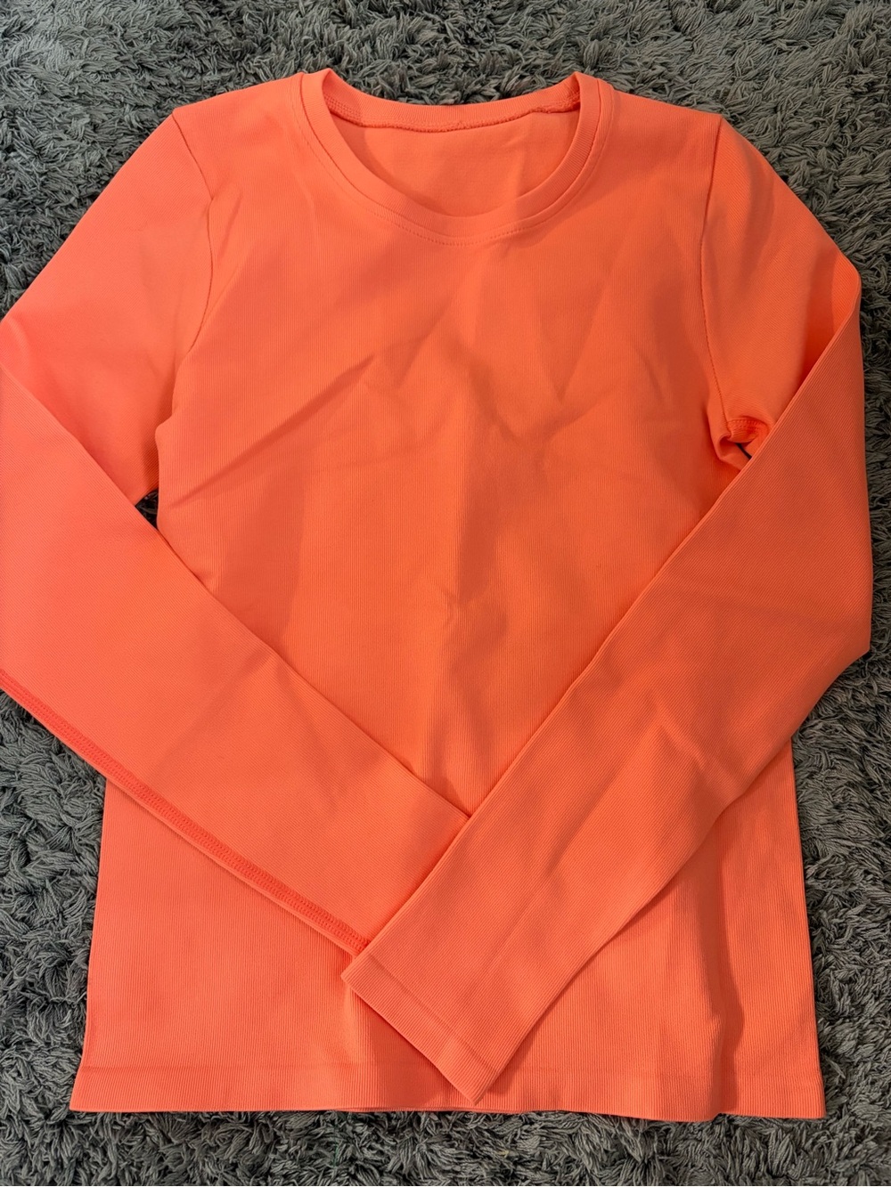 NEW OQQ Long-Sleeve Top- Coral